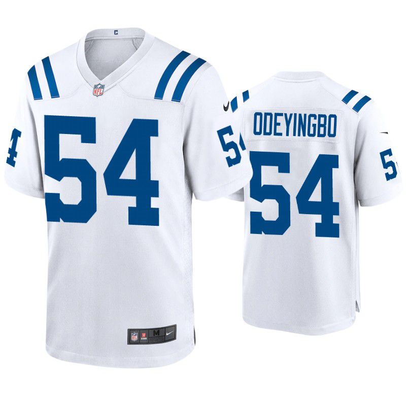 Men Indianapolis Colts #54 Dayo Odeyingbo Nike White Game NFL Jersey->indianapolis colts->NFL Jersey